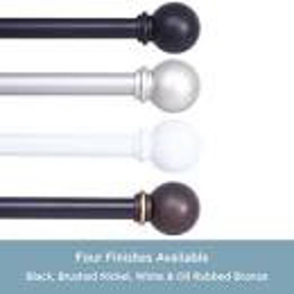 Achim 370 Oval Spring Tension Curtain Rod 48-86 In