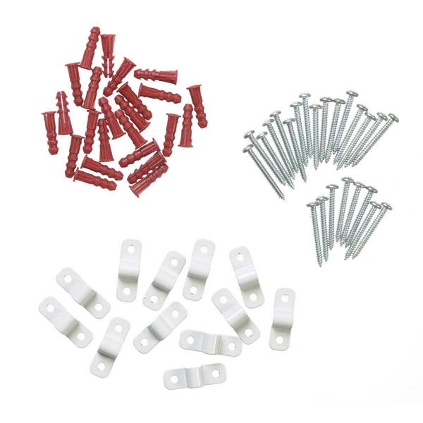 ClosetMaid 756100 Concrete Shelf Clips 12 Clips 24 Anchors 24 Screws
