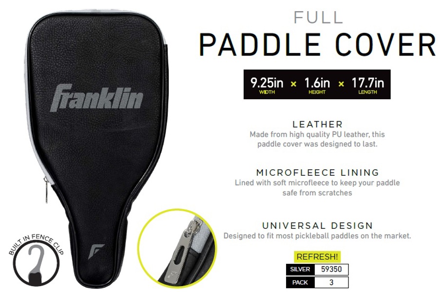 Franklin Sports Inc. 59350 Full Paddle Cover Black/Grey