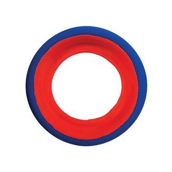 Aspen Pet 252301 Large Fetch Wheel Dog Toy Red and Blue