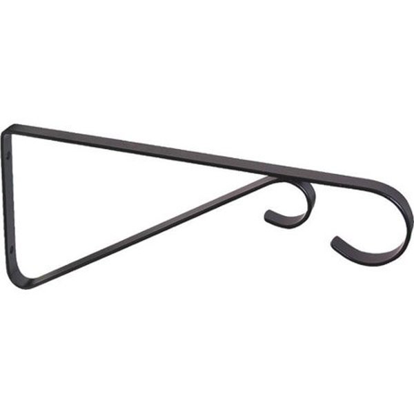 Landscapers Select GB0353L Wall Mount Planter Bracket 9-5/8 In Steel Black