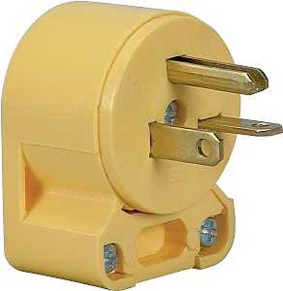 EATON-COOPER WIRING 4509AN-BOX Vinyl Plug 20A 250V Yellow