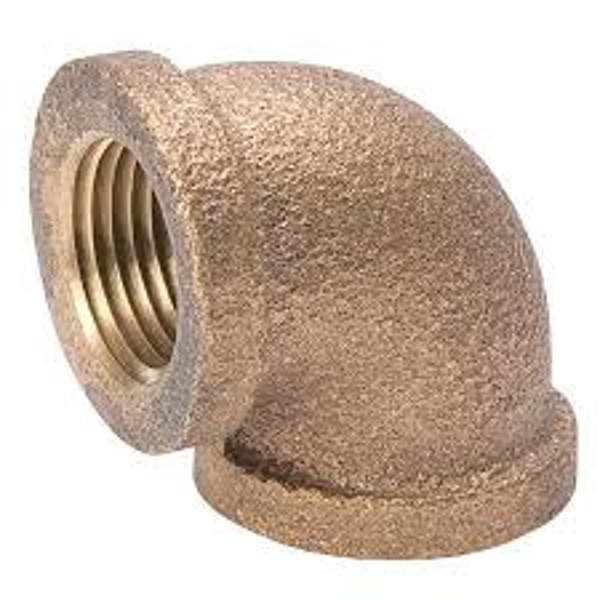 B&K Industries 450-003NL 90 Degree Pipe Elbow 1/2 In Red Brass