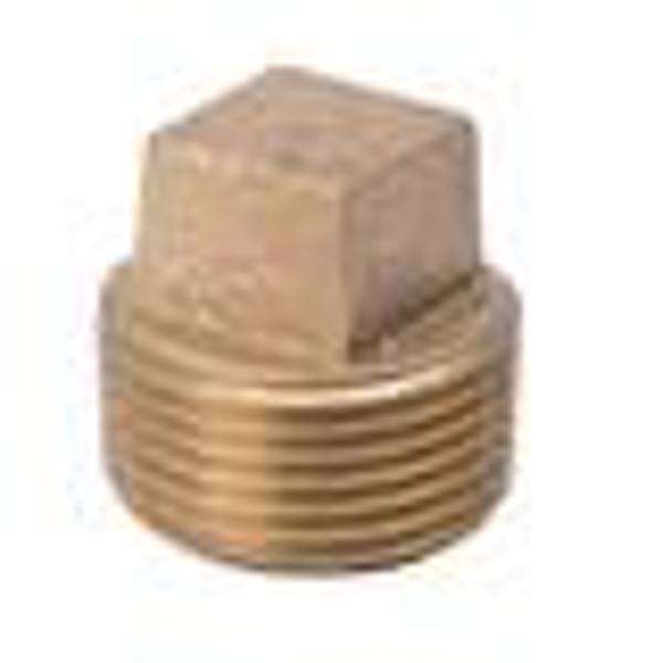 B&K Industries 458-003NL Red Brass Plug 1/2 In Red