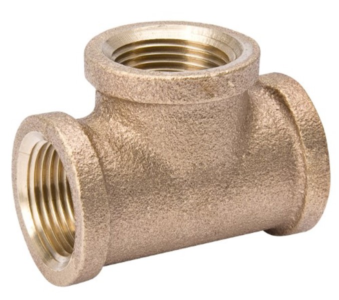 453-002NL B&K Faucets 453-002 Red Brass Tee 3/8 In