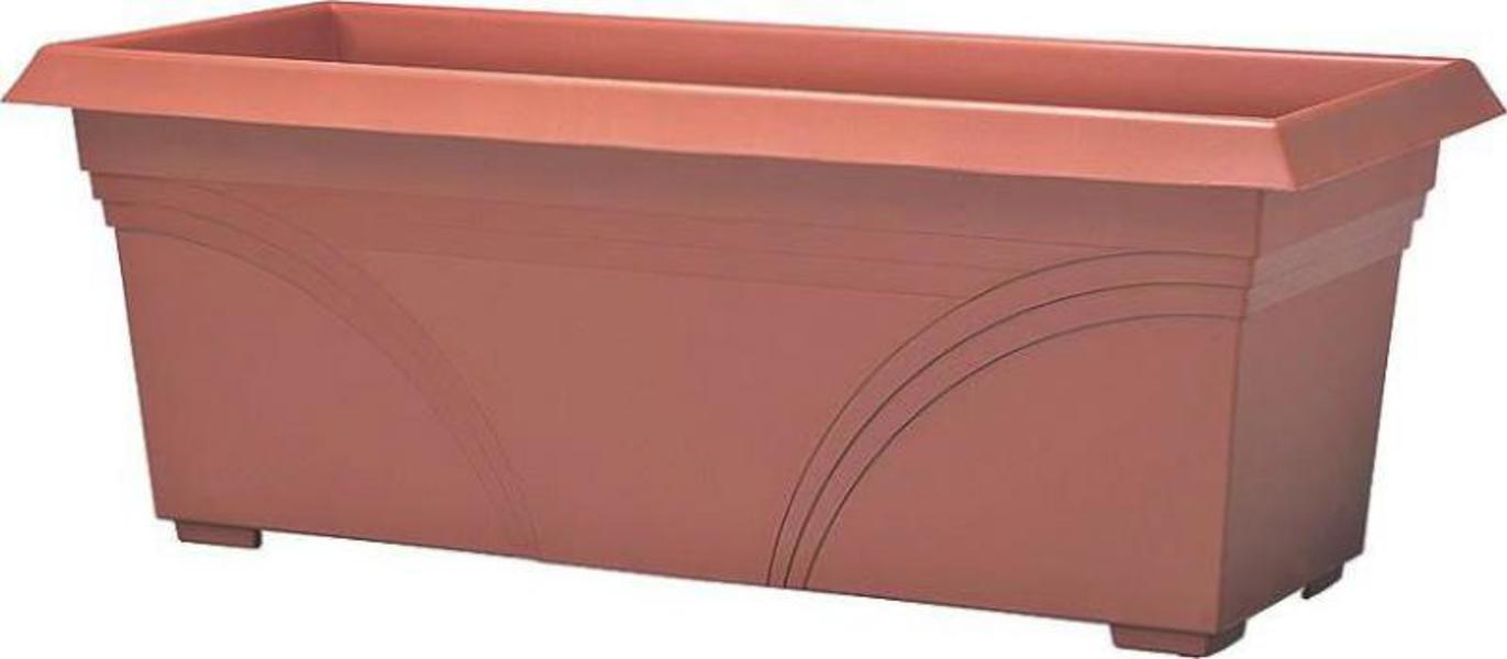 THE AMES COMPANIES, INC. DP2710TC Medallion Planter 27 In Terracotta