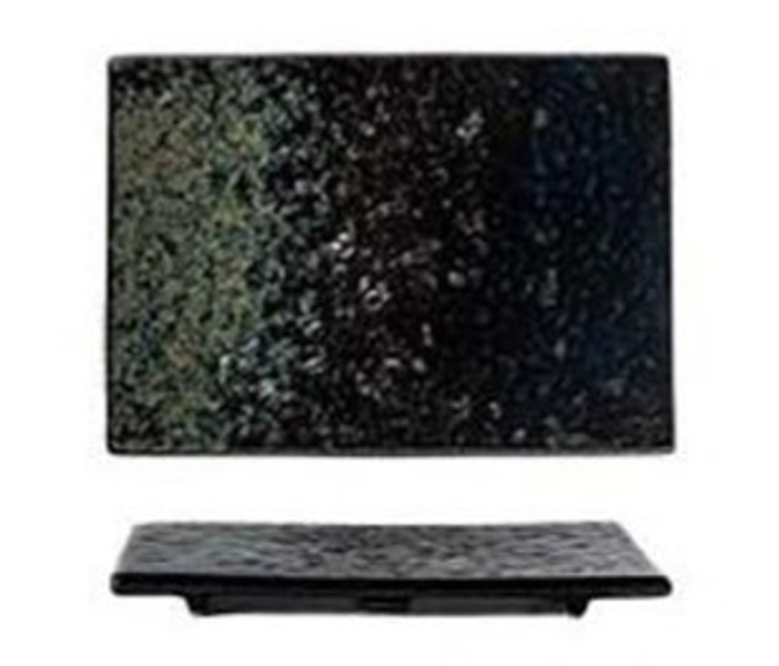 Palate and Plate BK-3018 Platter Rectangular 9.5 Inch x 6.5 Inch Stoneware Gray