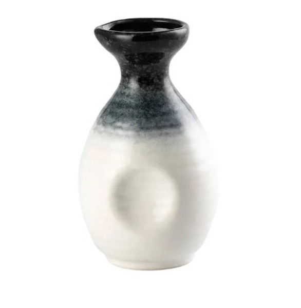 Palate and Plate BK-3054 Saki Bottle 10 Oz Seacrust Collection Clear Ceramic