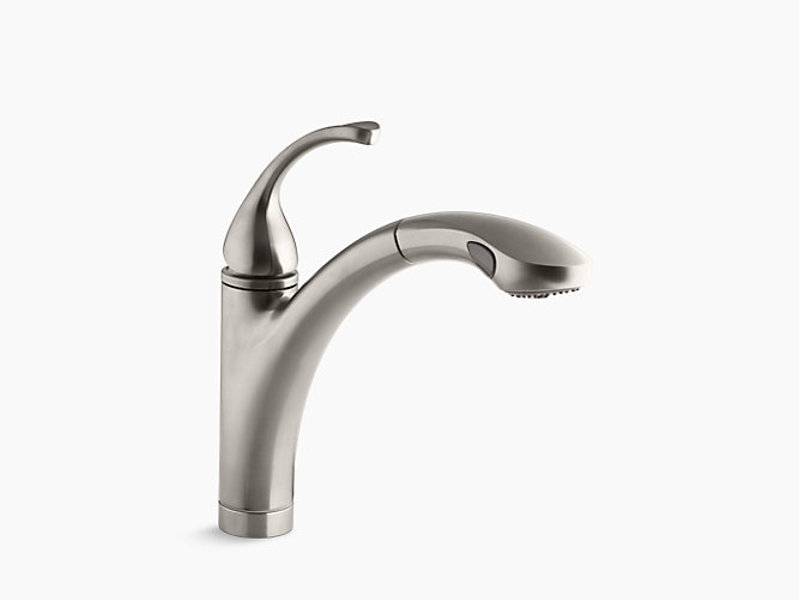 Kohler 10433-VS Forte Pullout Spray Kitchen Faucet
