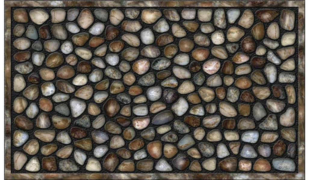 Apache Mills AP-759-4909 Riverrock Doormat 18x30 Recycled Rubber Multicolor