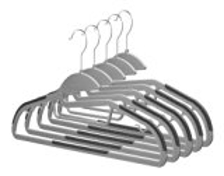 Whitmor Inc 6672-5333-5 Hanger Set 5 Piece Sure Grip
