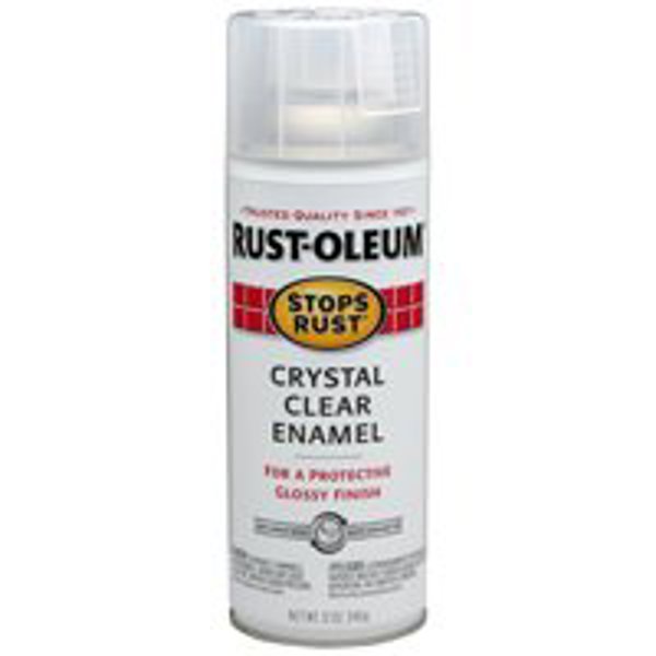 Rust-Oleum 7701830 Clear Spray Paint 12 Oz Gloss Crystal Rust Preventative