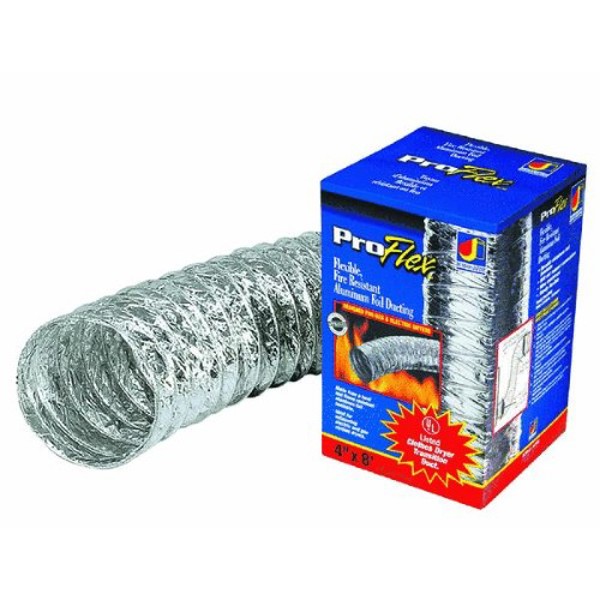 Dundas Jafine Inc BTD48 Transition Flex Dryer Duct 4 In x 8 Ft
