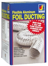 AF425ULPZW 4 In X 25 Ft Aluminum Foil Duct