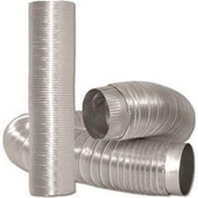 MFX46C2XZW Aluminum Duct with Collars 4 In x 6 Ft
