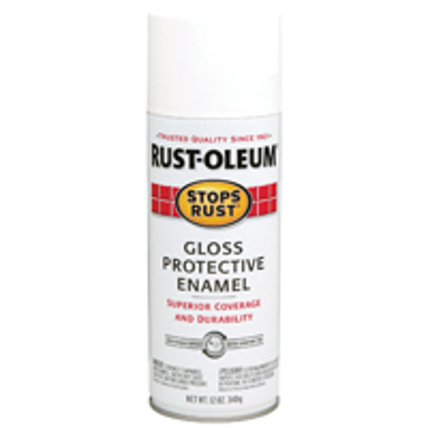 Rust-Oleum 7792830 Gloss Paint Spray 12 Oz White Rust Preventative
