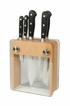 M23505 Knife Block Wood and Glass