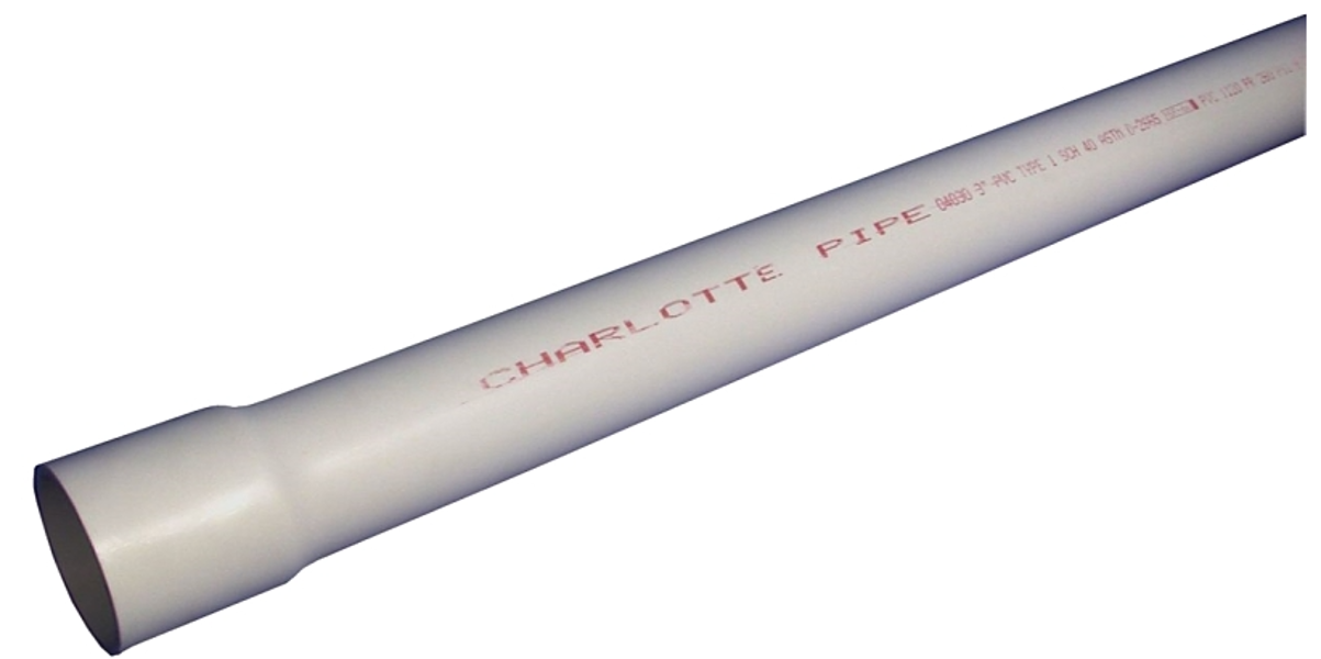 SCH40 Charlotte PP 40112 Schedule 40 1-1/2 In Water Pipe 19 Ft Length 165 Per Bundle