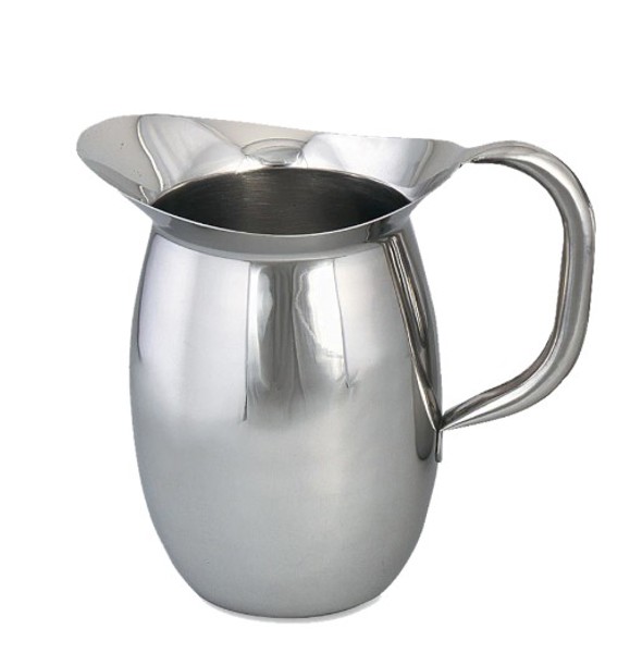 Browne Foodservice 8203 Bell-Shaped Pitcher 100 Oz Stainless Steel