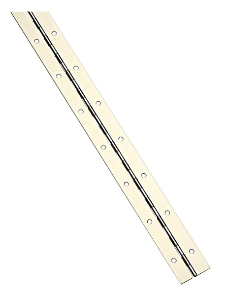 National Hardware N148 Continuous Hinge 1.5 Inch Width 72 Inch Length Brass