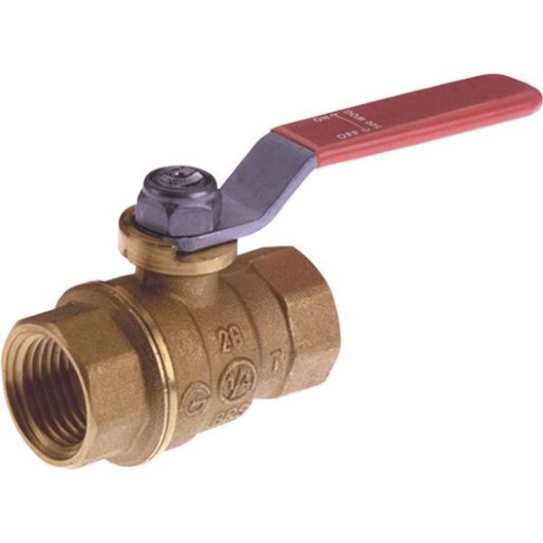B&K Industries 107403NL Ball Valve 1/2 In Brass Lead Free