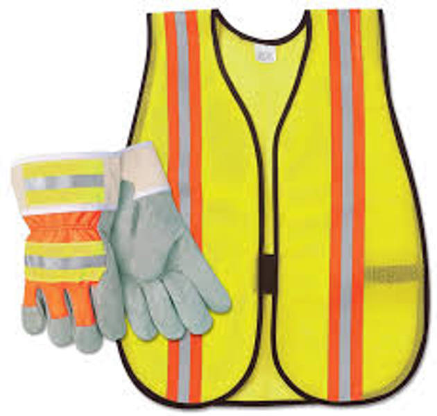 Safety Works C36HIVIZ3 Hi-Viz Combo Pack Gloves and Vest