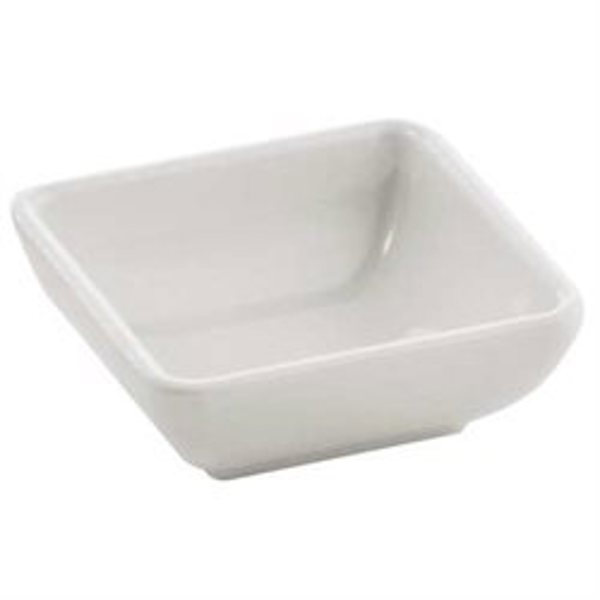 Tablecraft MB21 Square Sauce Bowl White Melamine