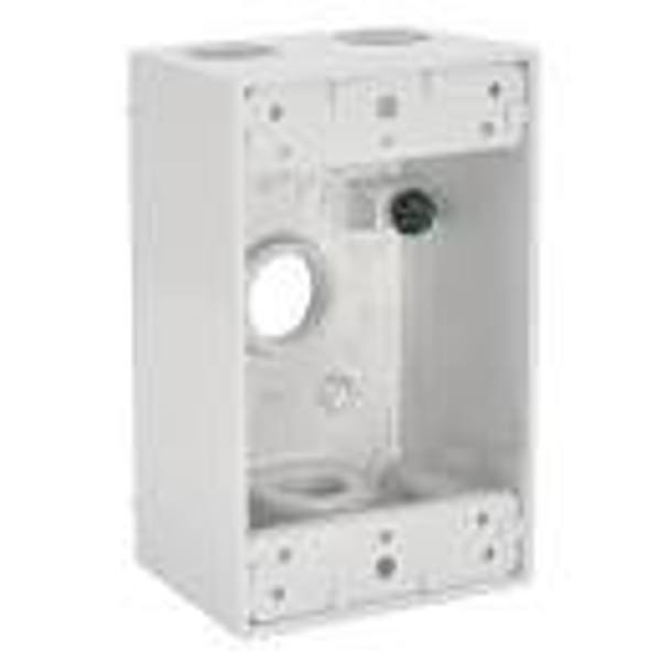 BELL WEATHERPROOF 5321-6 Weatherproof Conduit Box 2 In Deep Four Threaded Outlets 4-1/2 In X 2-3/4 In