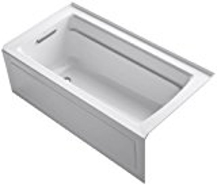 Kohler 1123-LA-0 Left Hand Bath 60 In x 32 In Bathtub