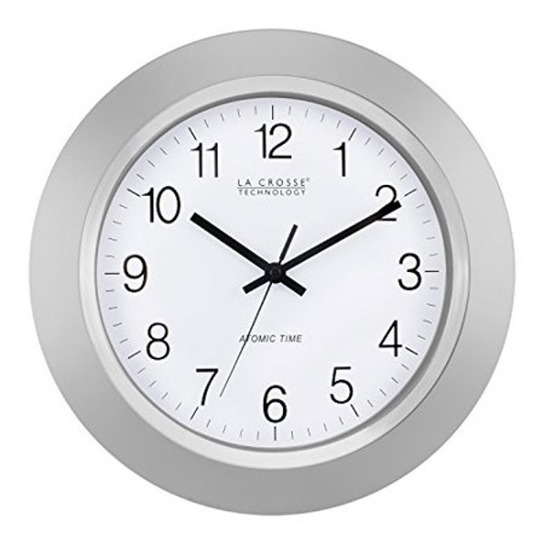 La Crosse Technology WT3144SINT Wall Clock 14 Inch Silver Analog Design