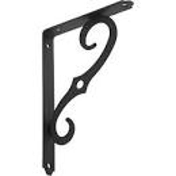 Hillman Group 853451 Shelf Bracket 7x8 Satin Nickel