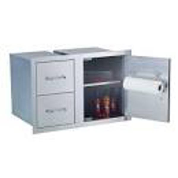 Bull Outdoor 55890 Door Drawer Combo 38 In Stainless Steel