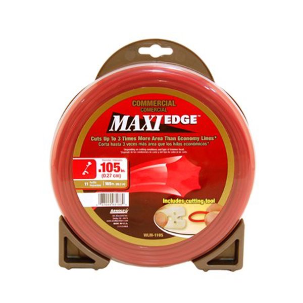 ARNOLD CORP WLM-1105 Trimmer Line .105 In 165 Ft Red 11 Refills Universal for Use with Most Gas String Trimmer