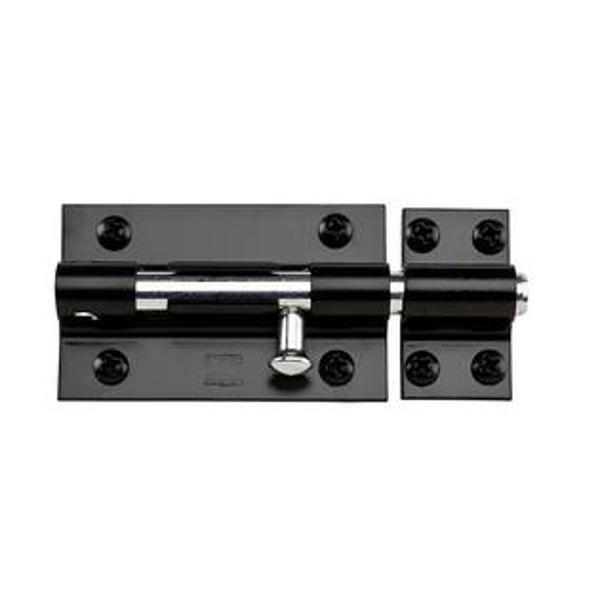 National Hardware N152-121 Barrel Bolt 5 In Black Steel
