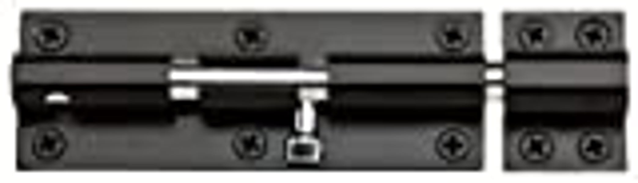National Hardware N152-133 Barrel Bolt 8 In Black Steel
