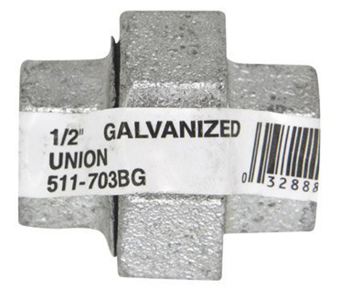B&K Industries 511-703HN Galvanized Pipe Fitting 1/2 Gal