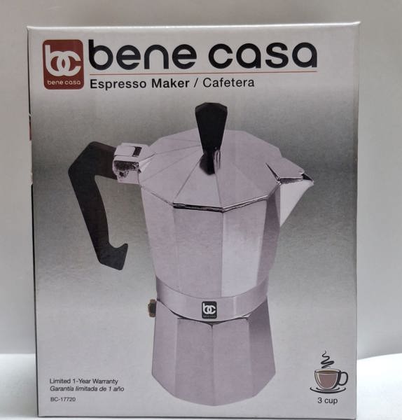 MBR INDUSTRIES BC-17720 Espresso Maker 3 Cup Aluminum