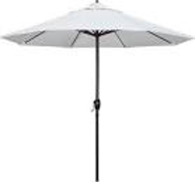 Treasure Garden UM8103-5404 Auto Tilt Umbrella White with 5404 Natural Canopy