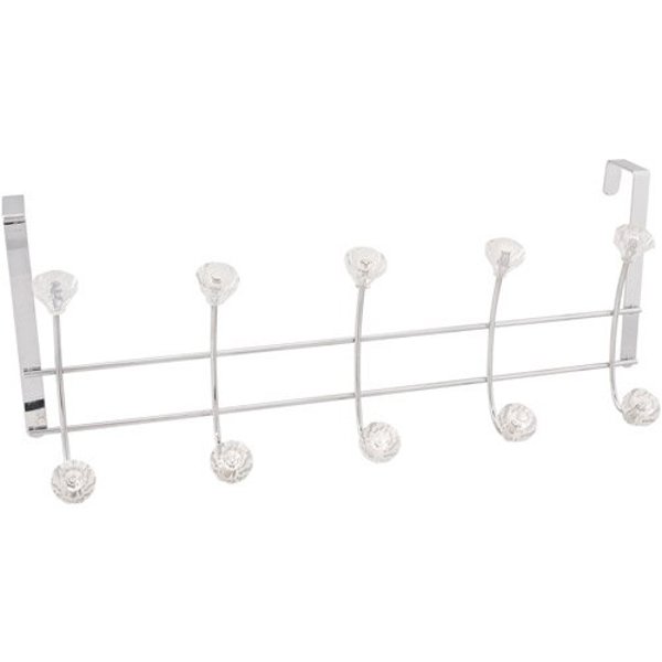 Kennedy International 10 Hook Door Hanger Chrome Basic Durable Design Easy Installation