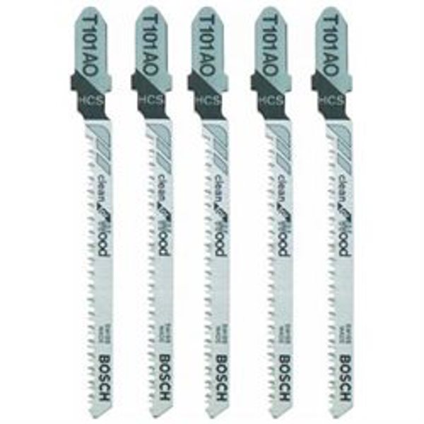 S-B Power Tool Company T101AO Jigsaw Blade 5 Pack 20 TPI High Carbon Steel Wood Cutting