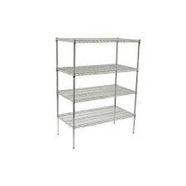 Winco VCS-2436 4-Tier Wire Shelving Set 24 In X 36 In X 72 In Chrome