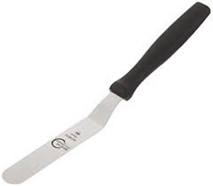 Mercer Culinary M18830P Offset Spatula 4 1/4 Inch Blade Stainless Steel Ergonomic Handle
