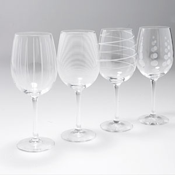 Mikasa SW910-403 White Wine Glass Set of 4 Cheers White