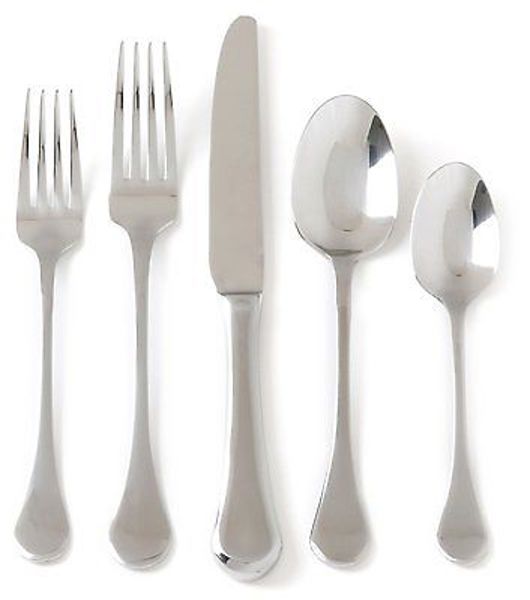 GIBSON OVERSEAS INC 70080.20 20 Piece Flatware Set Stainless Steel 2.5mm Mirror Polish Hollow Handle