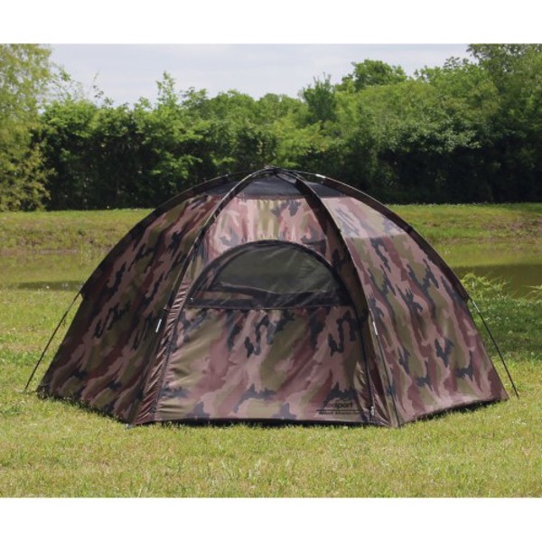 Texsport 01113 Camouflage Dome Tent Hexagon Hide-A-Way Camouflage