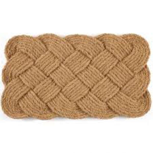 Entryways 2033S Knot-Ical Doormat 18x30 Woven Coconut Fiber