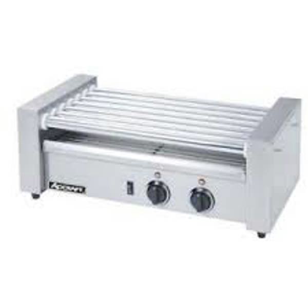 Adcraft RG-07 Hot Dog Roller Grill 7 Rollers 18 Hot Dogs 120V