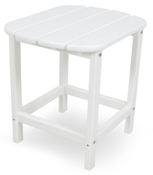 POLY-WOOD, INC. SBT18WH South Beach Side Table 18 In White