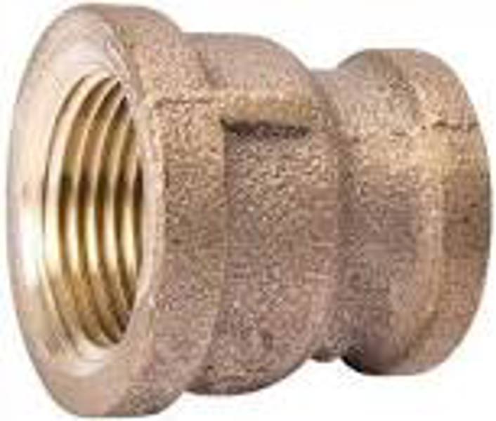 B&K Industries 454-002NL Pipe Coupling 3/8 In Red Brass