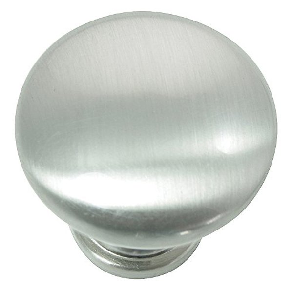Laurey 59905 Steel Knob 1-3/8 In Brushed Satin Nickel